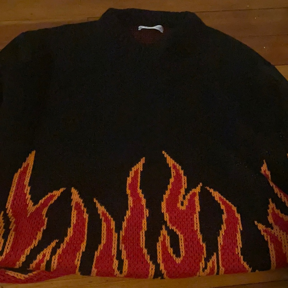 Oversized Flame Sweater